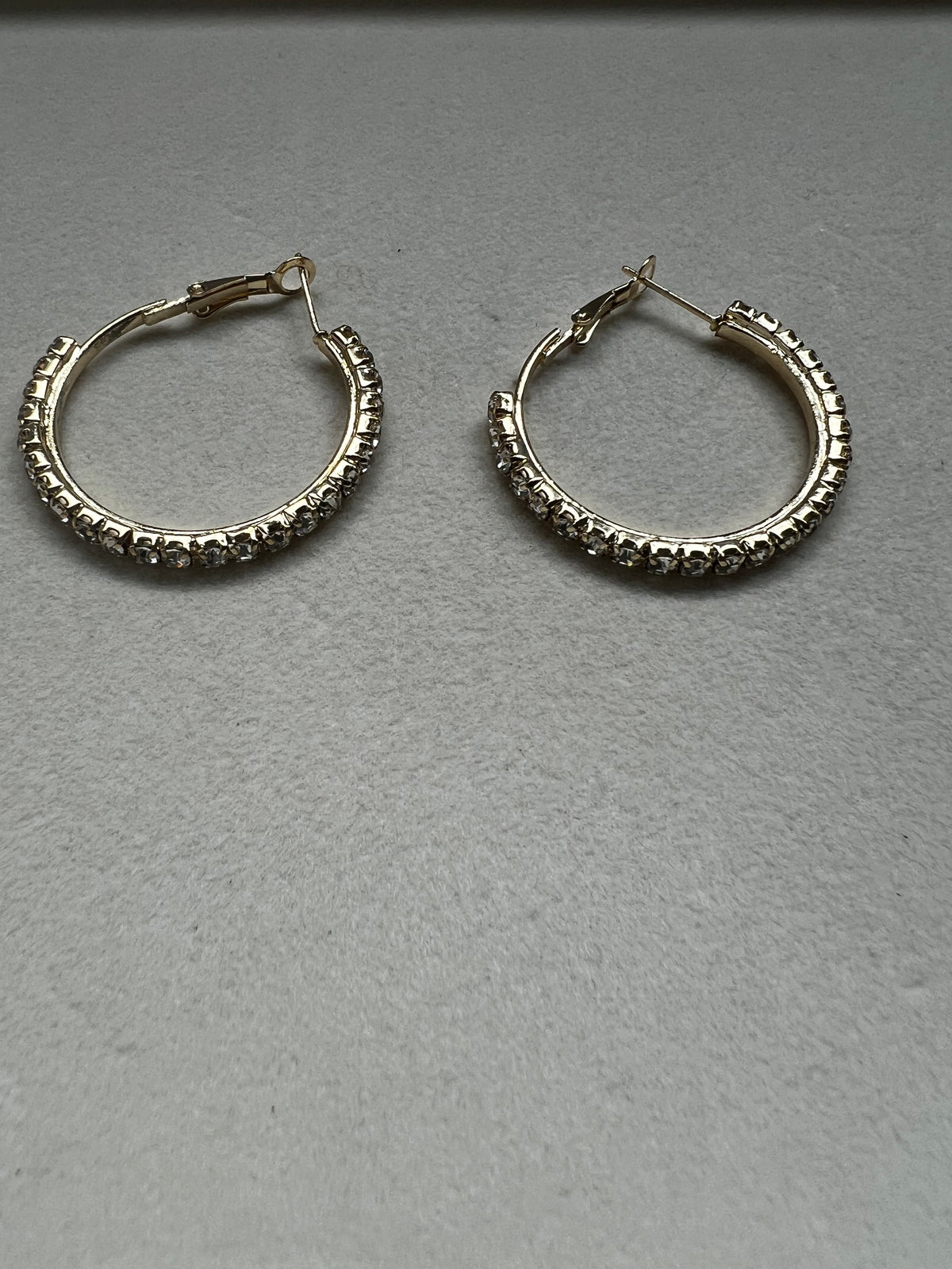 Diamond Hoop Earrings