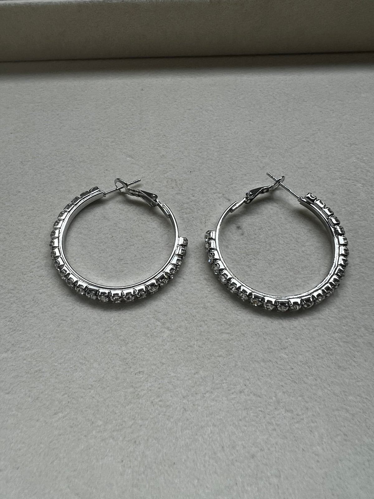 Diamond Hoop Earrings