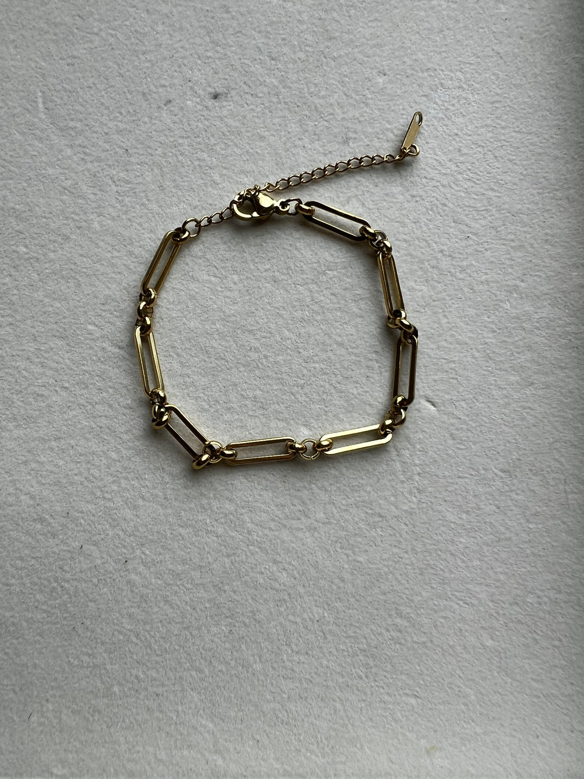 Ethereal paperclip bracelet