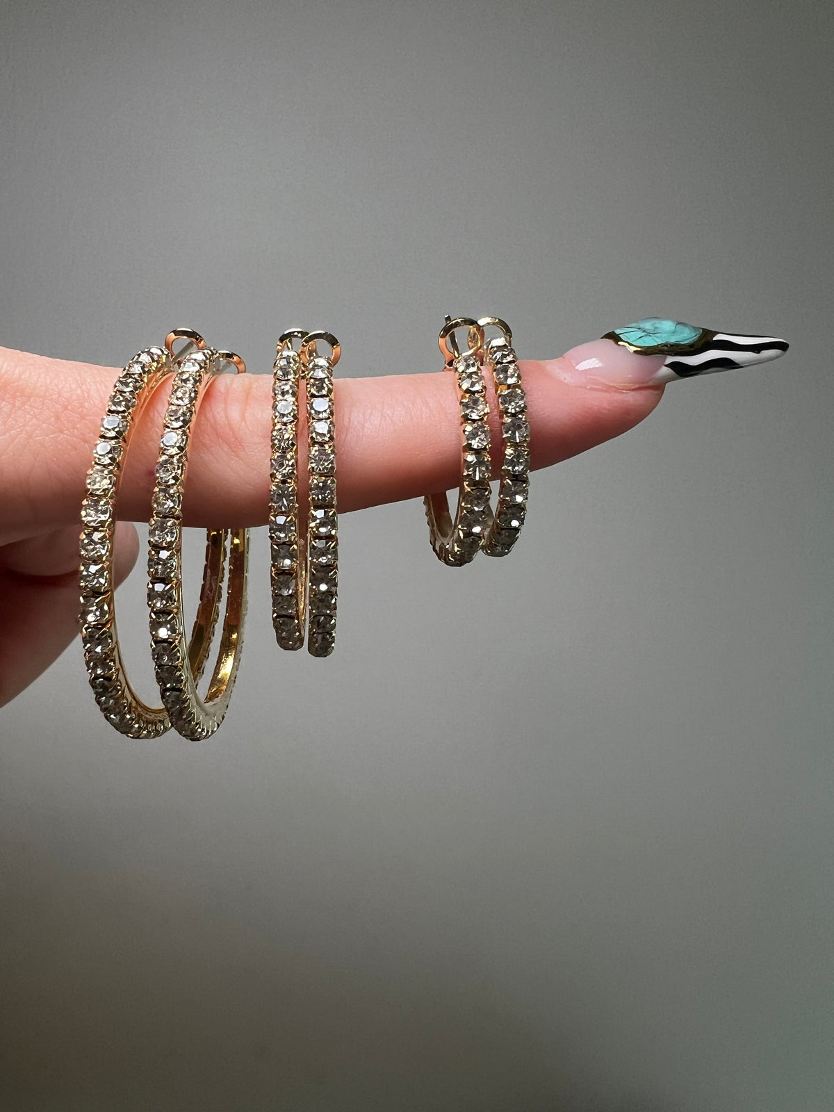 Diamond Hoop Earrings