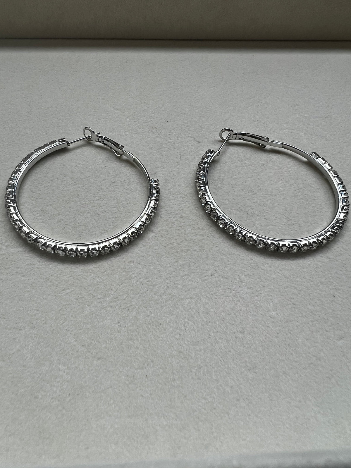 Diamond Hoop Earrings