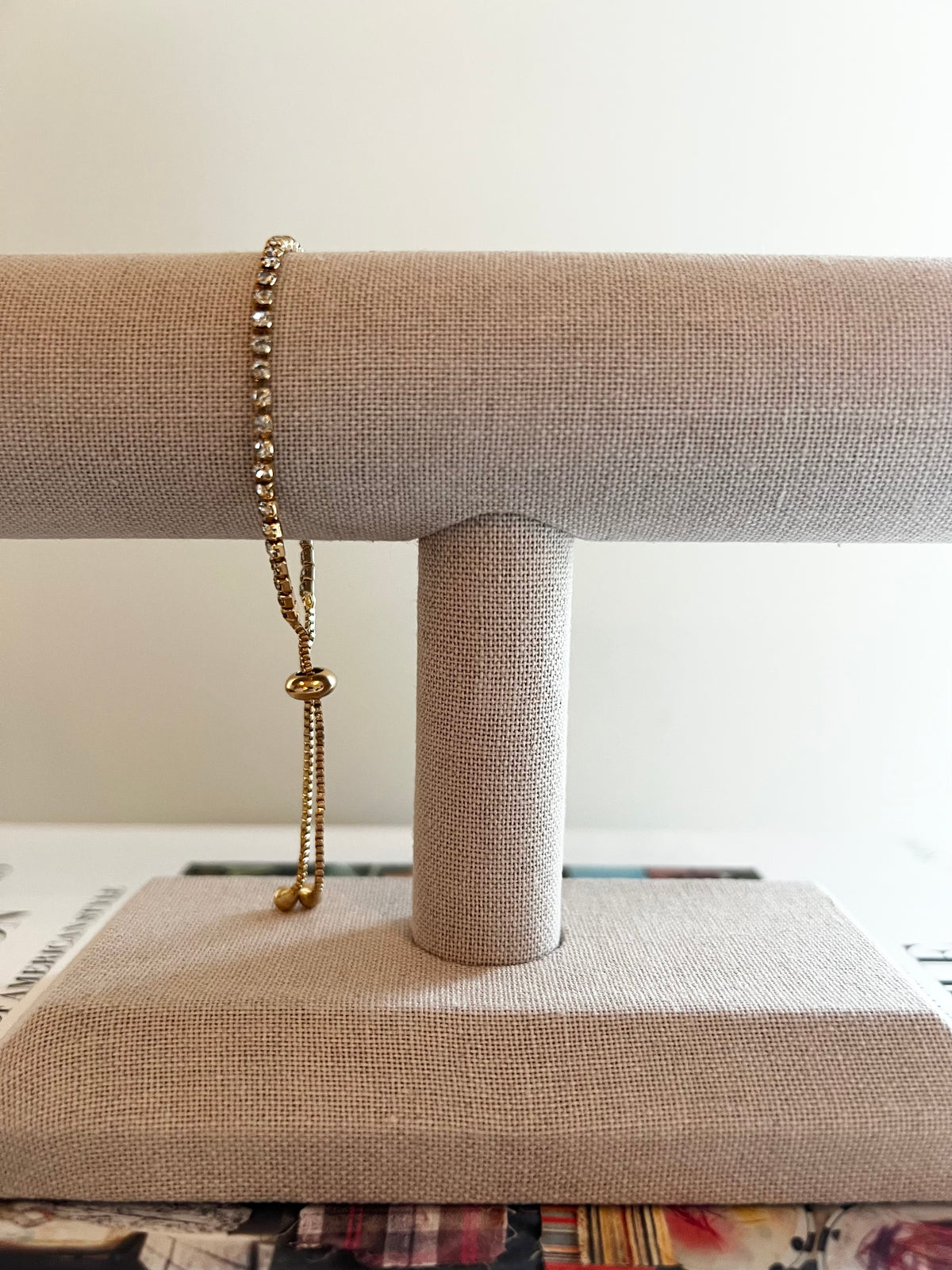 Tennis tassle bracelet