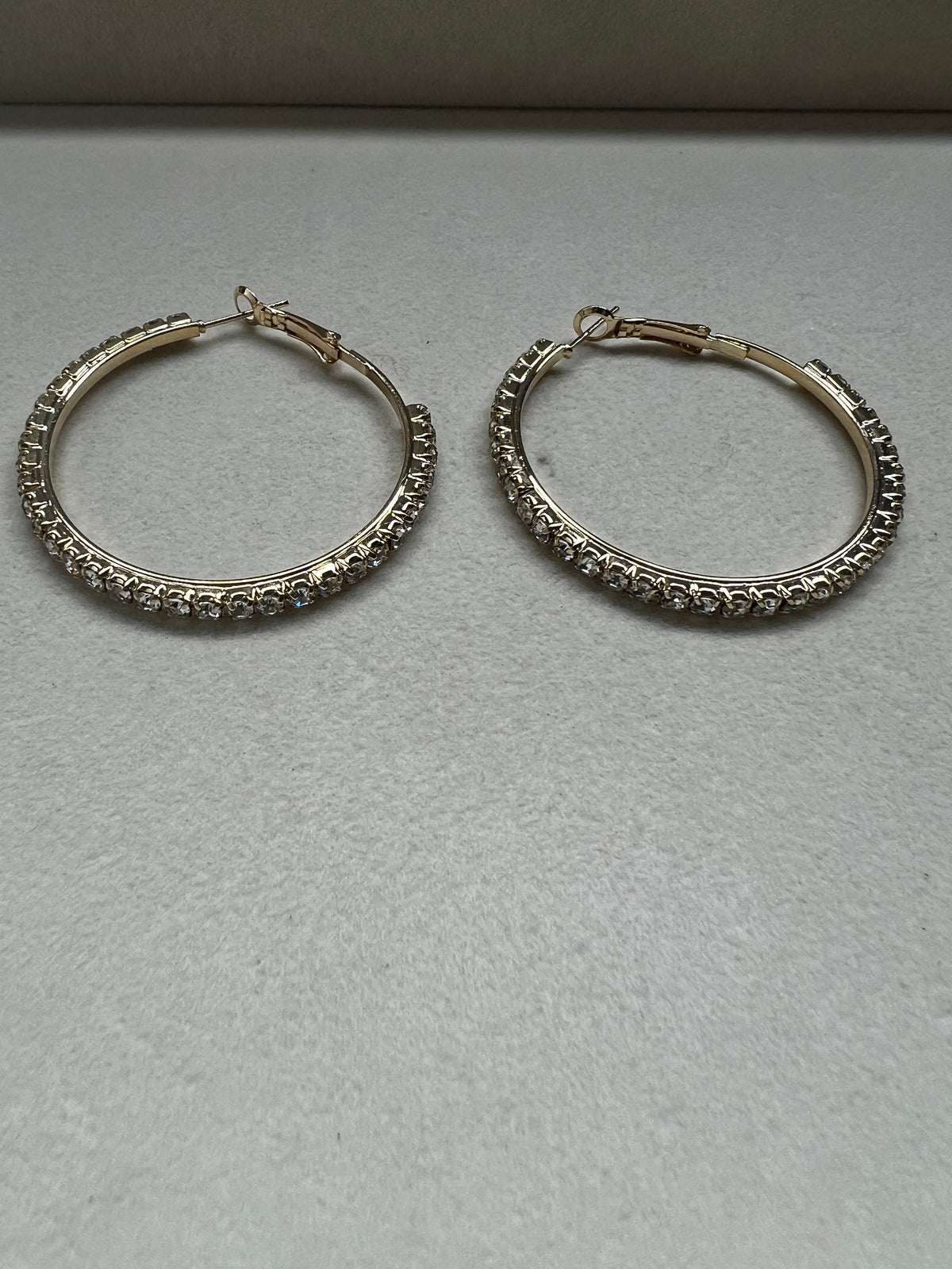 Diamond Hoop Earrings