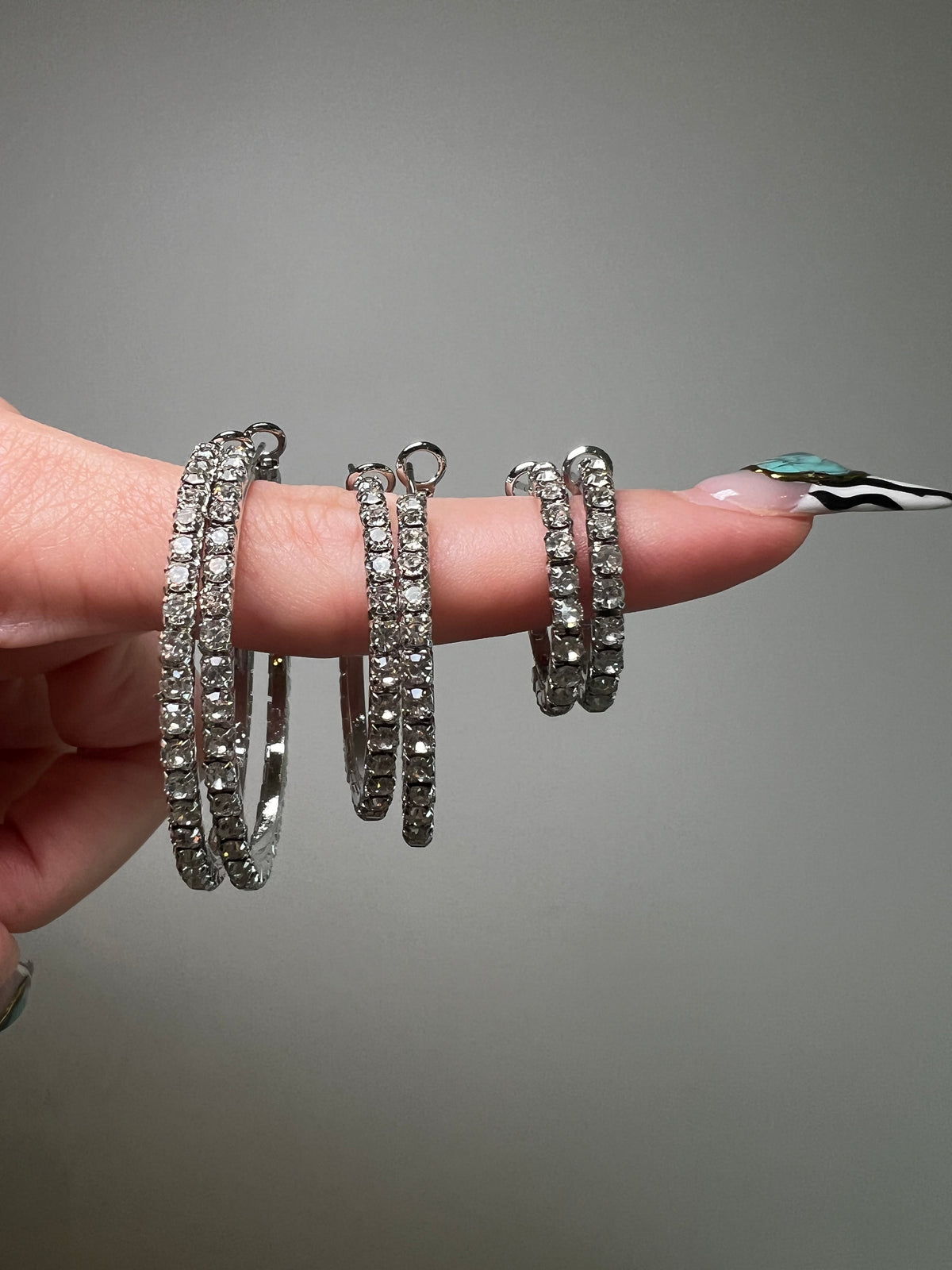 Diamond Hoop Earrings